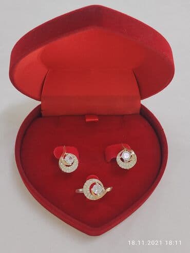 свадебные наборы ручной: Серебро пробы 925 напыление золотом Качество отличное не чернеет — 3