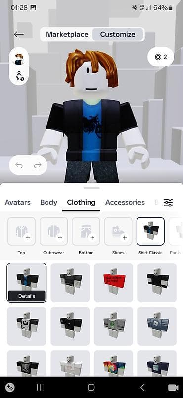 кожыный куртка: Набор аватаров и одежды для Roblox (скриншоты из меню — 4