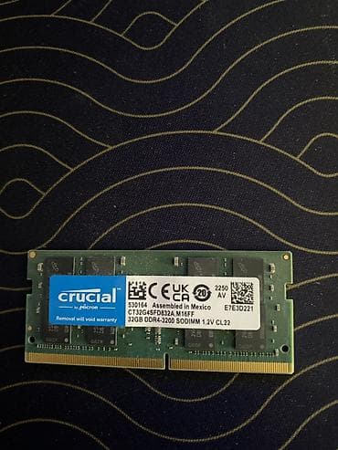 Техника и электроника: Оперативная память Crucial by Micron SO-DIMM 32 ГБ - Модель — 1