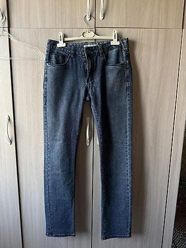 джинсы мужские wrangler: Джинсы мужские, классический крой straight. - Цвет: темно-синий — 1