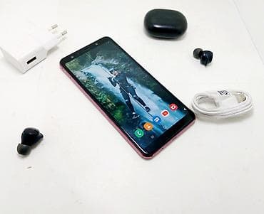 samsung a30: Samsung Galaxy A7 2018, Б/у, 64 ГБ, цвет - Розовый, 1 SIM, 2 SIM — 1