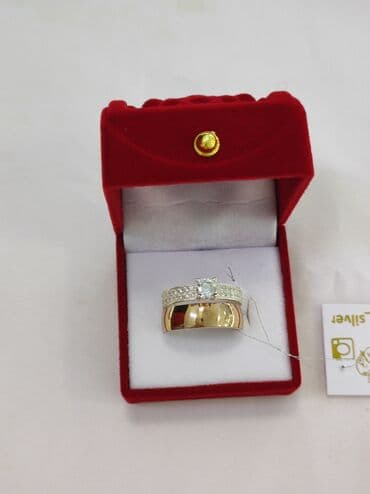 где можно купить обручальные кольца недорого: Кольцо 2в1 Серебро напыление золотом 925 пробы размеры имеются цена — 2