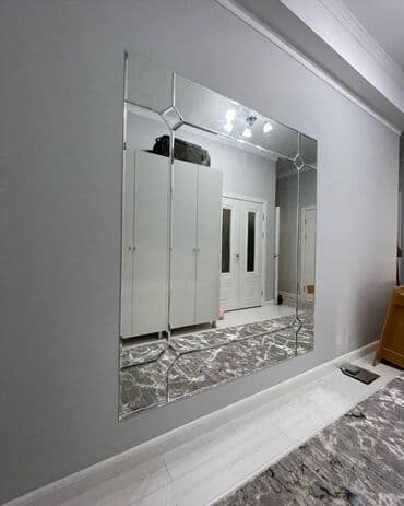 зеркало наклейка: Зеркальное панно – привносит в помещение ощущение роскоши и богатства — 6