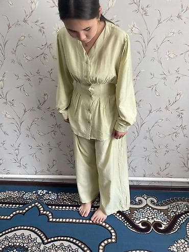 военный костюм: Двойка из легкой ткани, оливкого цвета,, размер стандарт,,Новая с — 4