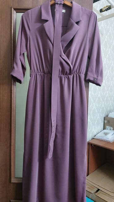 платья рубашка: Повседневное платье, Турция, Осень-весна, Длинная модель, Платье-пиджак, L — 2