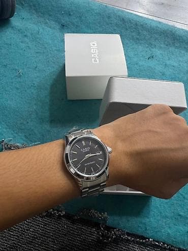 Классические часы: Классические часы часы, Casio, Титан, Турция, Водонепроницаемые, Мужские, Новый — 3