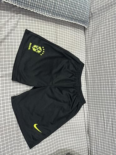 nike tech flece: Спортивные шорты футбольной сборной Бразилии. - Цвет: черный с — 2