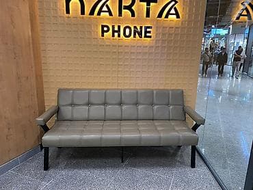 Офисный диван, Новый, цвет - Серый, Экокожа at lalafo.kg Офисный диван, Новый, цвет - Серый, Экокожа