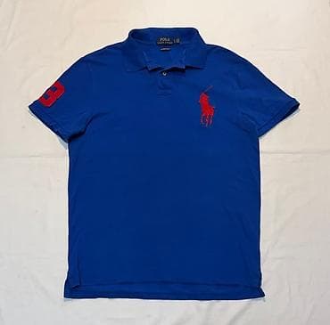 все в караколе: Мужская футболка, S, M, Polo Ralph Lauren, Б/у, цвет - Синий, Самовывоз, Платная доставка — 1