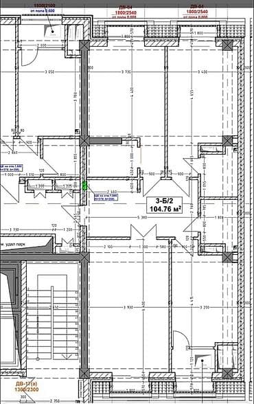 Продажа квартир: 3 комнаты, 104 м², Элитка, 15 этаж, Готовая ПСО (под самоотделку) — 2