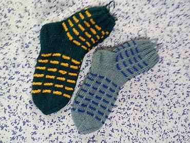 одежда на прокат: Вязаные шерстяные носки ручной работы. Описание: - Плотная ручная — 2