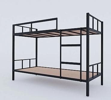 двухъярусные железные кровати: Двухъярусная металлическая кровать,количество 11 штук,в разобранном — 2