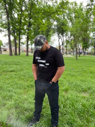 Продаю футболки хлопок 800 сомдон с надписью оптом и в розницу at lalafo.kg Продаю футболки хлопок 800 сомдон с надписью оптом и в розницу