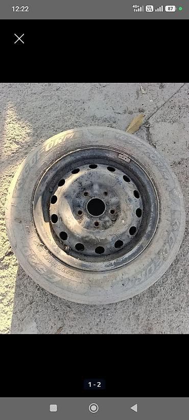 пакрышка размер 14: Железные Диски R 14 Toyota, Пара, отверстий - 5, Б/у — 2