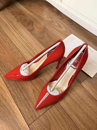 Женская обувь: Туфли, 36, Dior, Б/у, цвет - Красный, Самовывоз, Платная доставка — 2