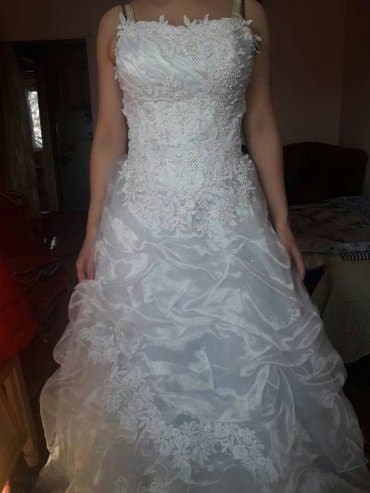 фата на девичник: Продам красивое свадебное платье,42-46размер регулируется,на фото без — 2
