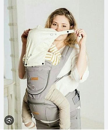 doona x: Эрго-рюкзак с хипситом (пояс‑сиденье), серый - Комбинированная — 2