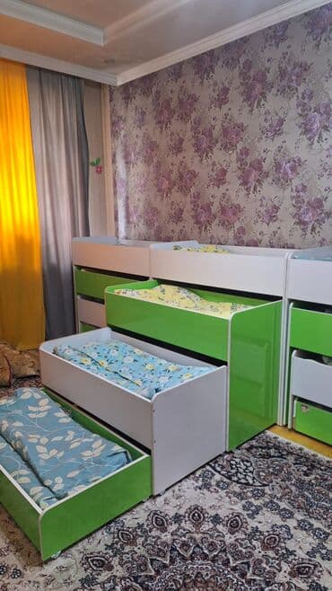 техника для сада: Двухъярусная детская кровать, ЛДСП, цвет - Белый — 2