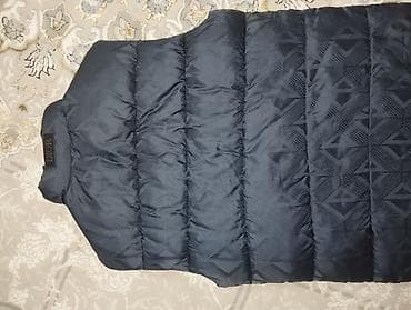 пуховая: Пуховый жилет Dior - Цвет: темно-серый/графит с геометрическим — 2