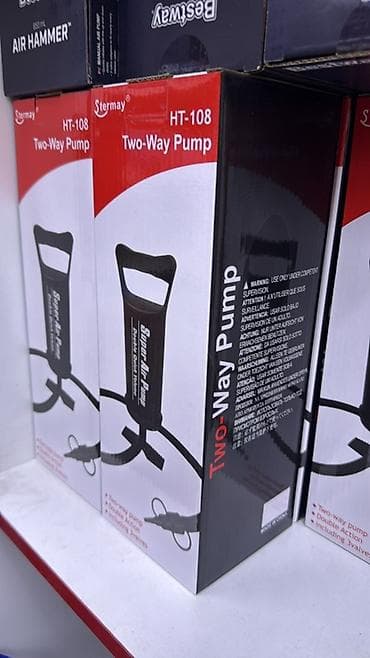 Хозтовары: Электрический насос Stermay HT-196 (AC Electric Air Pump) - Питание — 2