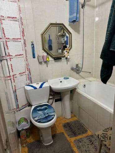 долгосрочная квартиры бишкек: 2 комнаты, 43 м², 104 серия, 3 этаж, Евроремонт — 2