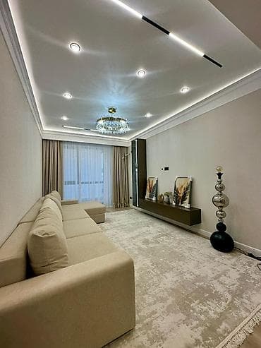 ts group: 2 комнаты, 82 м², Асанбай мкр Элитка, 13 этаж, Дизайнерский ремонт — 2