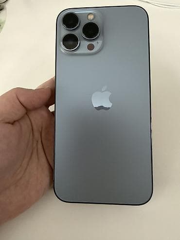 apl: IPhone 13 Pro Max, Б/у, 128 ГБ, Sierra Blue, Зарядное устройство, Кабель, Коробка, 85 % — 4