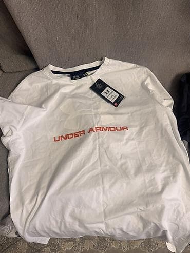 Мужская футболка, 2XL, Under Armour, Новый, цвет - Белый