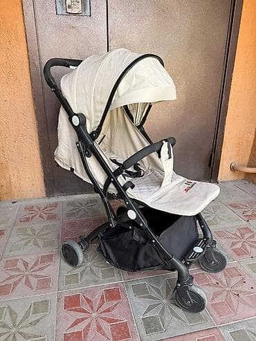 бекер коляска: Прогулочная коляска SKillmax(бежевый цвет) - Легкая складная рама — 1