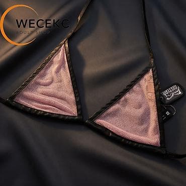 dc dc: Мини-бра с треугольными чашечками из полупрозрачной сетки. - Дизайн — 1