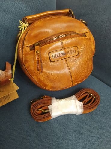 сумка ручной работы из натуральной кожи: Продаю классную мимишку, прекрасная сумочка кросбоди круглая диаметром — 25