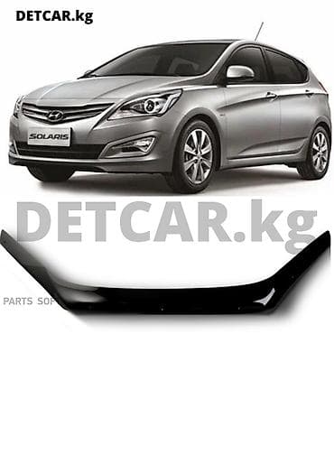 мухабой: Мухобойка/Дефлектор капота Hyundai Solaris 7 Хундай Солярис — 1