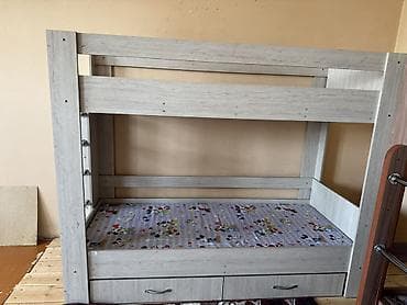 string art: Двухъярусная кровать с выдвижными ящиками для хранения. Особенности — 4