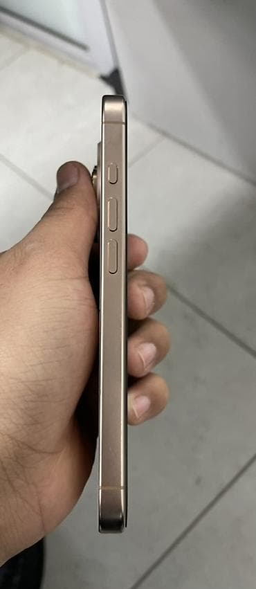 lalafo iphone: IPhone 16 Pro, Б/у, 128 ГБ, Desert Titanium, Зарядное устройство, Защитное стекло, Коробка, 92 % — 3