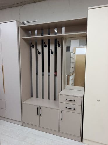 Мебельные гарнитуры: Гарнитур для прихожей, Новый, Зеркало, Вешалка, Платная доставка, цвет - Белый — 7