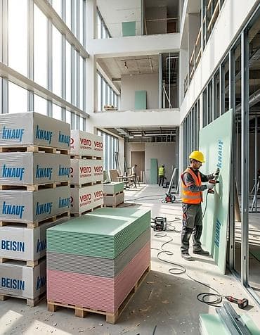 Гипсокартоны ОПТОМ И В РОЗНИЦУ! Гкл, Гклв 9мм 12мм есть все виды