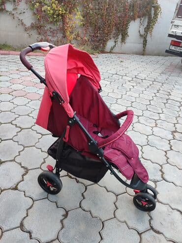 детскую коляску трость: Балдар арабасы, түсү - Кызгылт — 3