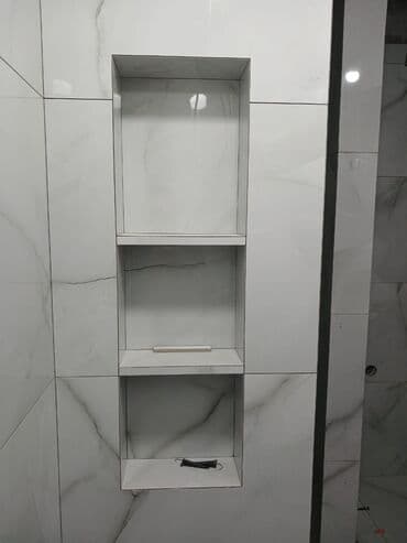 терезе орнотуу: Укладка крупноформатного керамогранита/керамогранитных плит - — 9