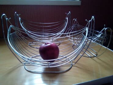 цветочная ваза: Вазы-качельки для фруктов из металла. Две большие и одна чуть — 3