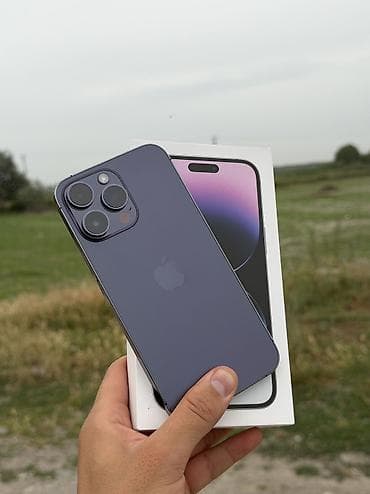 pro m1: IPhone 14 Pro Max, Б/у, 256 ГБ, Deep Purple, Коробка, 88 % — 7