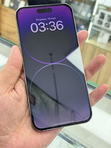 iphone 22: IPhone 14 Pro Max, Б/у, 128 ГБ, Deep Purple, Защитное стекло, Чехол, 84 % — 8