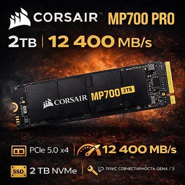 Накопитель, Новый, Corsair, SSD, 2 ТБ, Для ПК