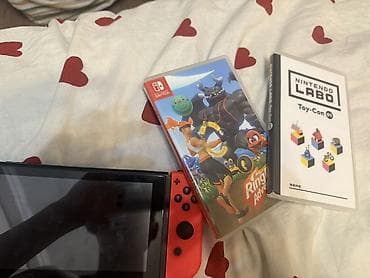 нинтендо свичь: Nintendo Switch (не OLED) с джойконами Neon Blue/Neon Red + игры — 3