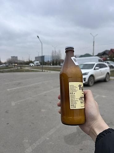 Продукты питания: Чистый Кумыс башкирский медовый, стеклянная бутылка 0,5 л. - — 2