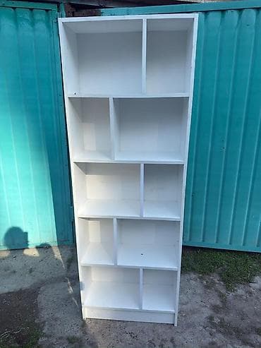 Офисные стеллажи: Офисный стеллаж, ЛДСП, цвет - Белый — 1