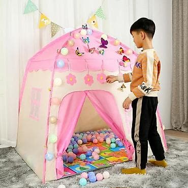 Балдардын кийим-кечелери жана бут кийимдери: Палатка детская Домик для детей Большой и уютный игровой домик для — 2