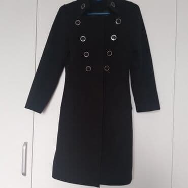 Пальто, Осень-весна, Кашемир, По колено, Приталенная модель, M