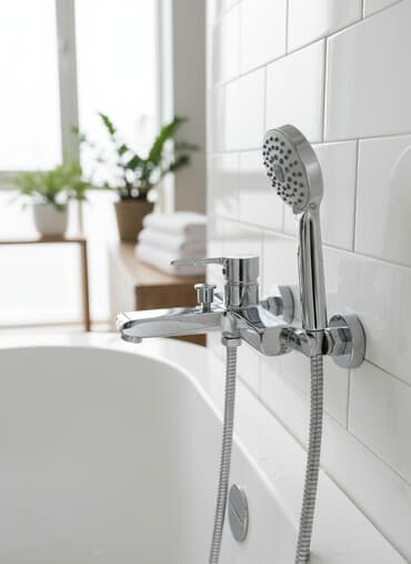 купить смеситель для ванны бишкек: Смеситель для ванны с душевым набором (хром) - Тип: однорычажный — 1