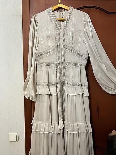 платье даром: Вечернее платье, Длинная модель, С рукавами, XL — 1