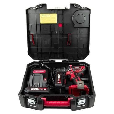 Курулуш жабдуулары: Аккумуляторная дрель‑шуруповерт WORCRAFT 20V в кейсе - Питание — 3